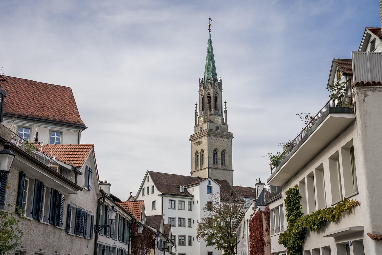 switzerland, europe, historic center, building, eastern switzerland, city, downtown, church, church tower, architecture, laurenzen, basilica, st, gall, switzerland, switzerland, switzerland, switzerland, switzerland, city, city